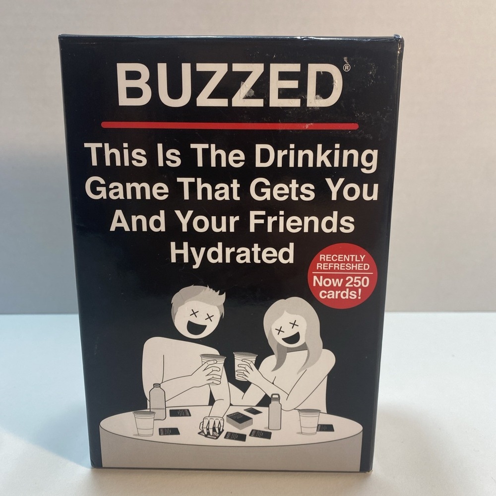 Buzzed Drinking Game Hydration Recently Refreshed Edition 240 Fun Adult Cards